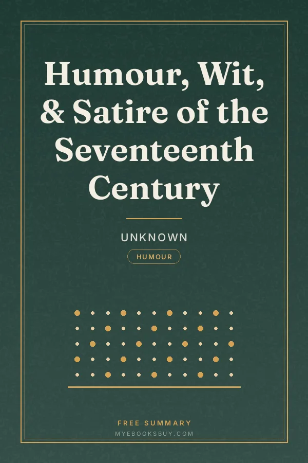 Cover of Humour, Wit, & Satire of the Seventeenth Century