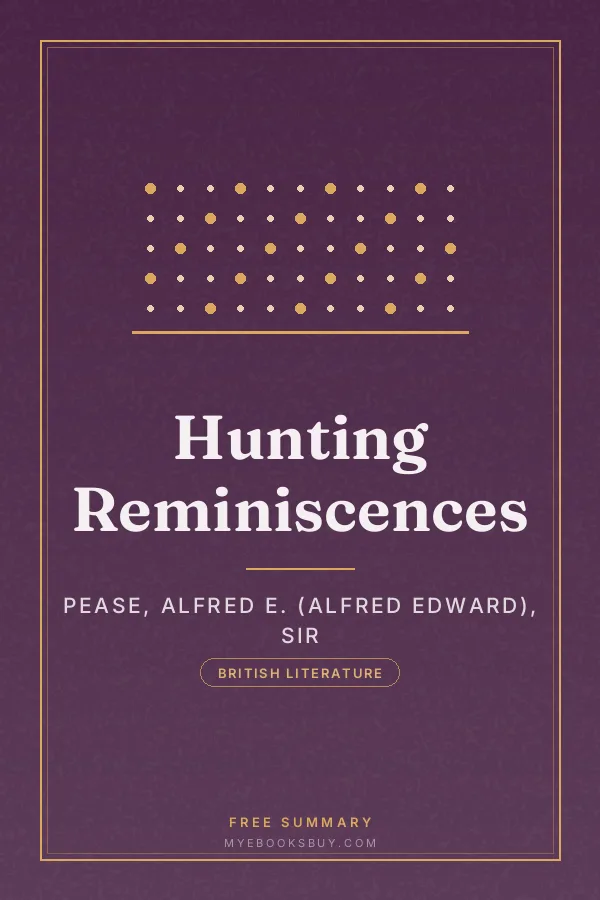 Cover of Hunting Reminiscences