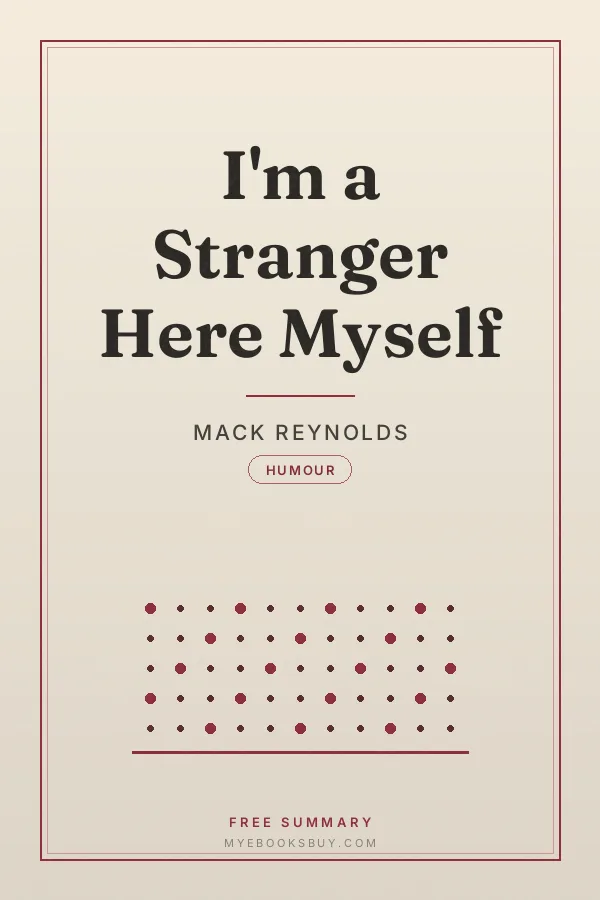 Cover of I'm a Stranger Here Myself