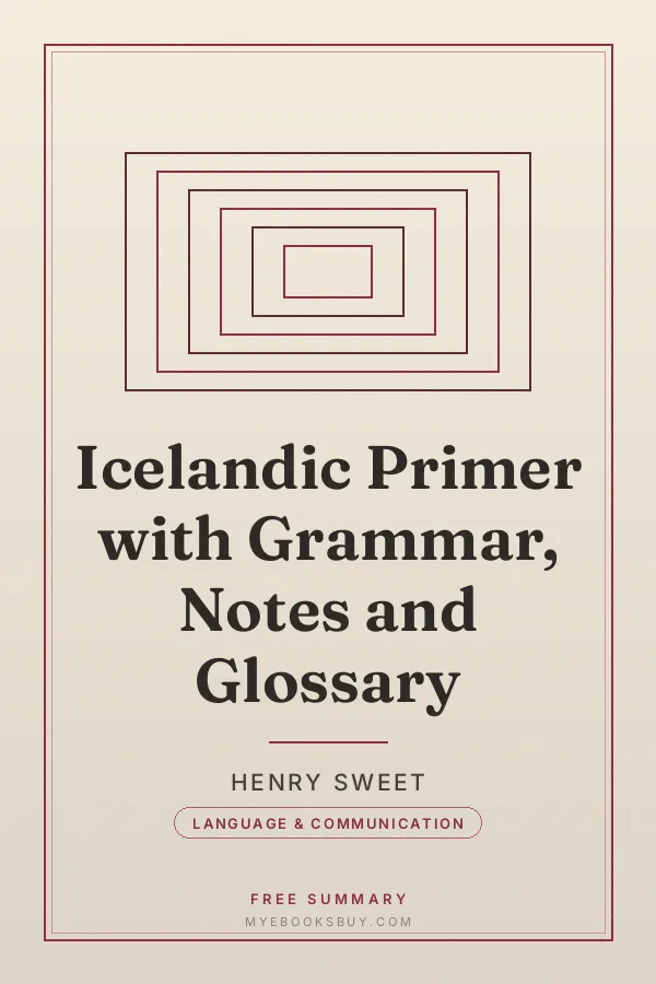 Cover of Icelandic Primer with Grammar, Notes and Glossary