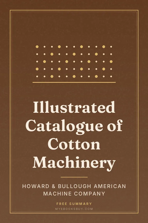 Cover of Illustrated Catalogue of Cotton Machinery