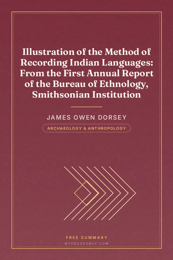 Cover of Illustration of the Method of Recording Indian Languages: From the First Annual Report of the Bureau of Ethnology, Smithsonian Institution