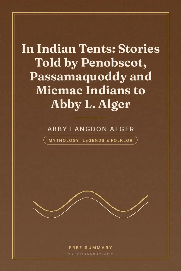 Cover of In Indian Tents: Stories Told by Penobscot, Passamaquoddy and Micmac Indians to Abby L. Alger