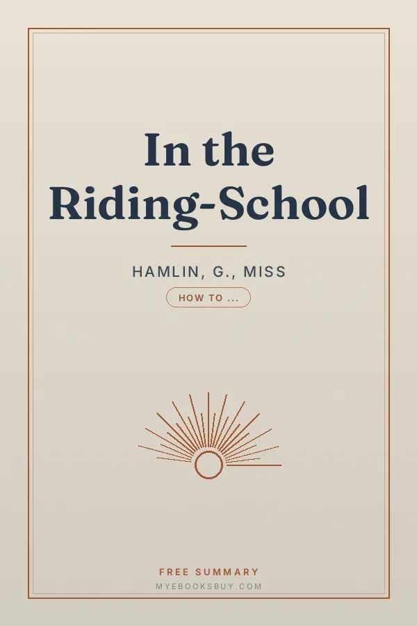 Cover of In the Riding-School