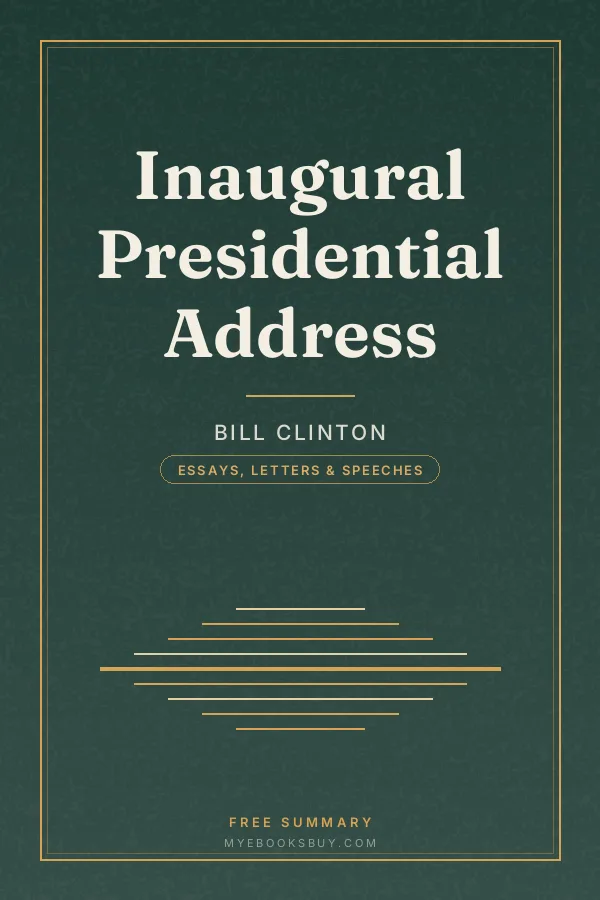 Cover of Inaugural Presidential Address