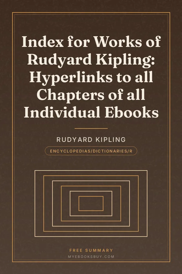 Cover of Index for Works of Rudyard Kipling: Hyperlinks to all Chapters of all Individual Ebooks
