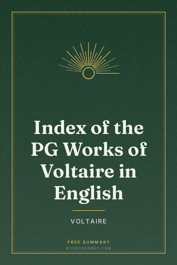 Cover of Index of the PG Works of Voltaire in English
