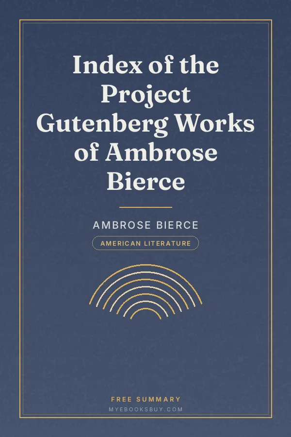 Cover of Index of the Project Gutenberg Works of Ambrose Bierce
