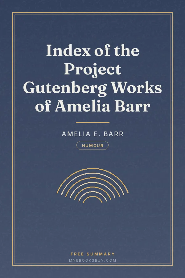 Cover of Index of the Project Gutenberg Works of Amelia Barr