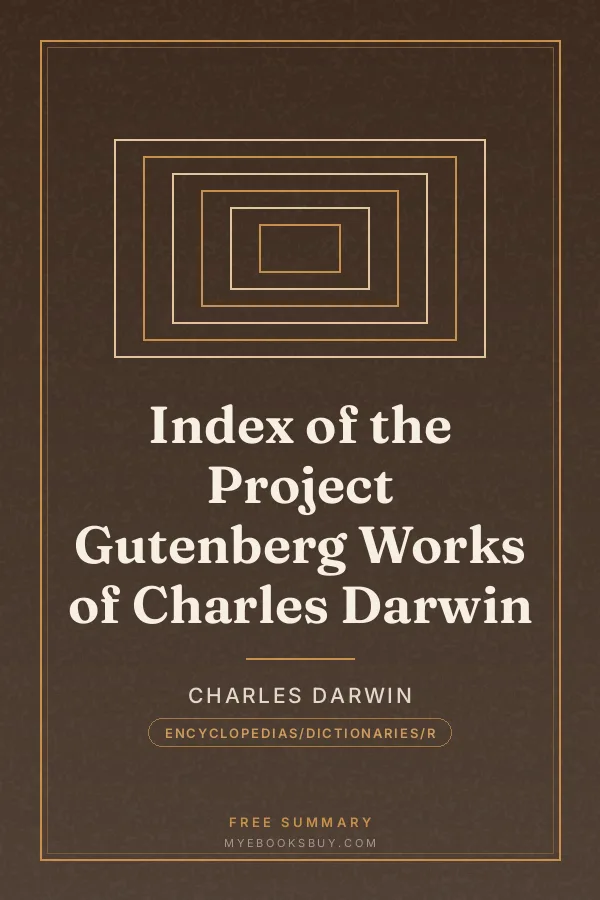 Cover of Index of the Project Gutenberg Works of Charles Darwin