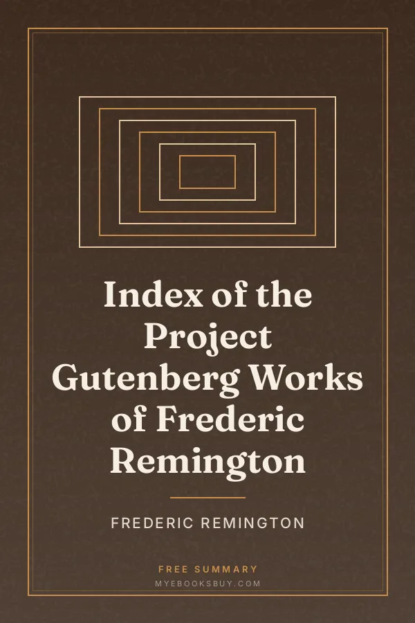 Cover of Index of the Project Gutenberg Works of Frederic Remington