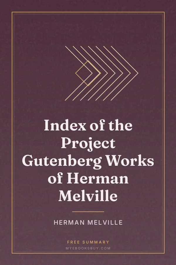 Cover of Index of the Project Gutenberg Works of Herman Melville
