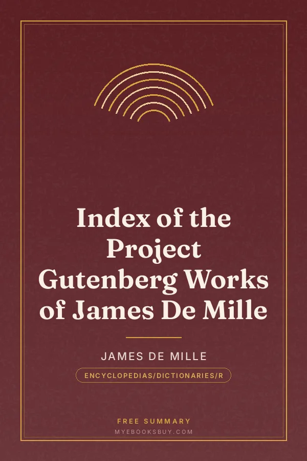 Cover of Index of the Project Gutenberg Works of James De Mille