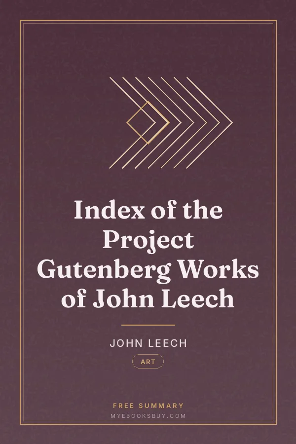 Cover of Index of the Project Gutenberg Works of John Leech