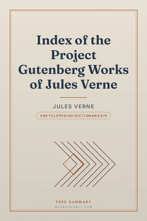 Cover of Index of the Project Gutenberg Works of Jules Verne