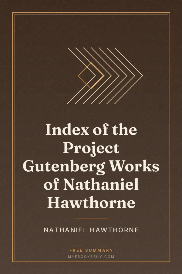 Cover of Index of the Project Gutenberg Works of Nathaniel Hawthorne