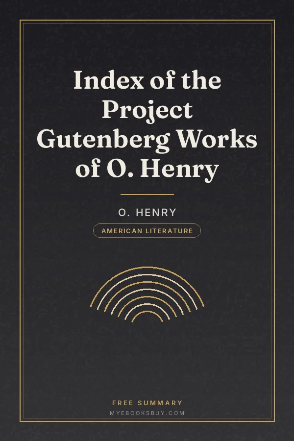 Cover of Index of the Project Gutenberg Works of O. Henry