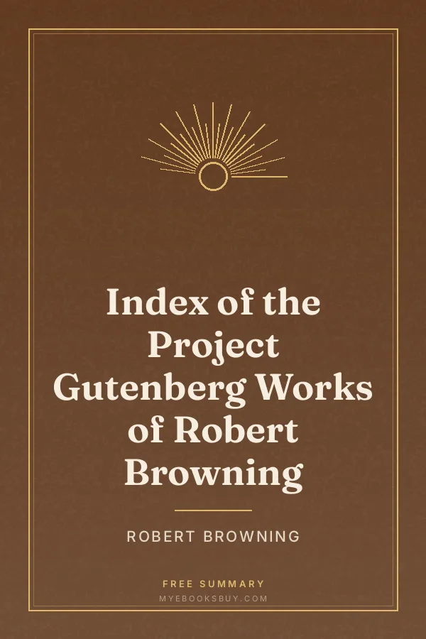 Cover of Index of the Project Gutenberg Works of Robert Browning