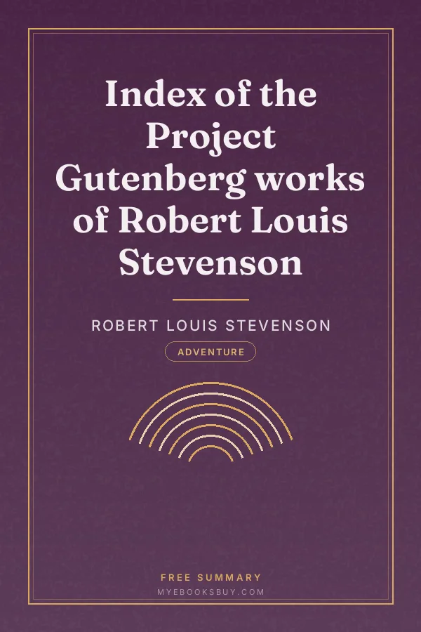 Cover of Index of the Project Gutenberg works of Robert Louis Stevenson
