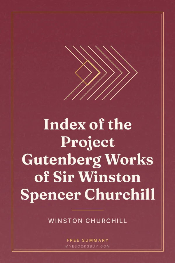 Cover of Index of the Project Gutenberg Works of Sir Winston Spencer Churchill