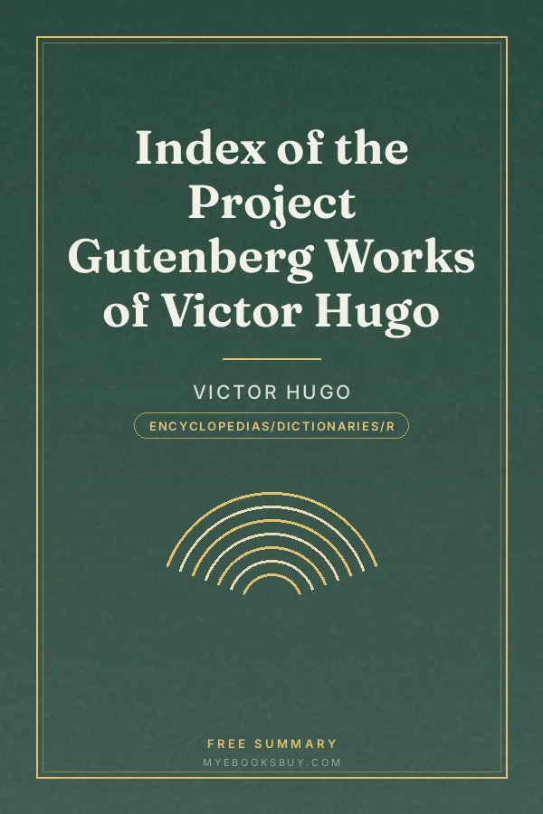 Cover of Index of the Project Gutenberg Works of Victor Hugo