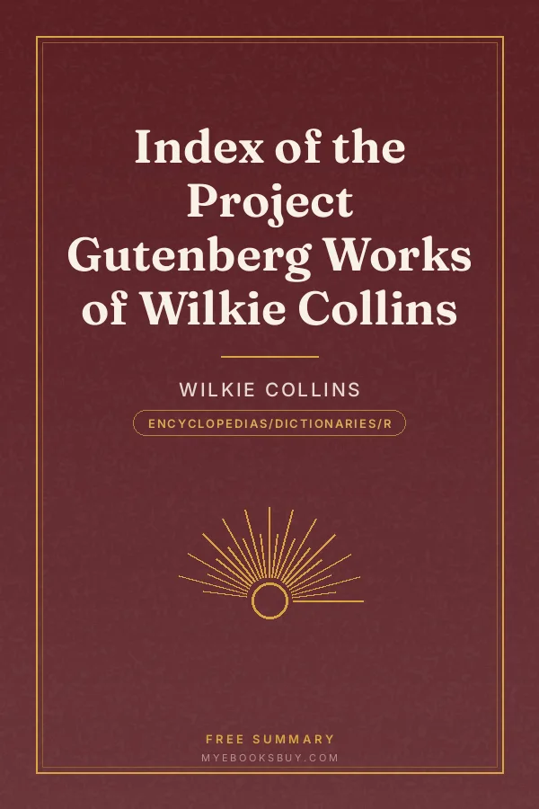 Cover of Index of the Project Gutenberg Works of Wilkie Collins