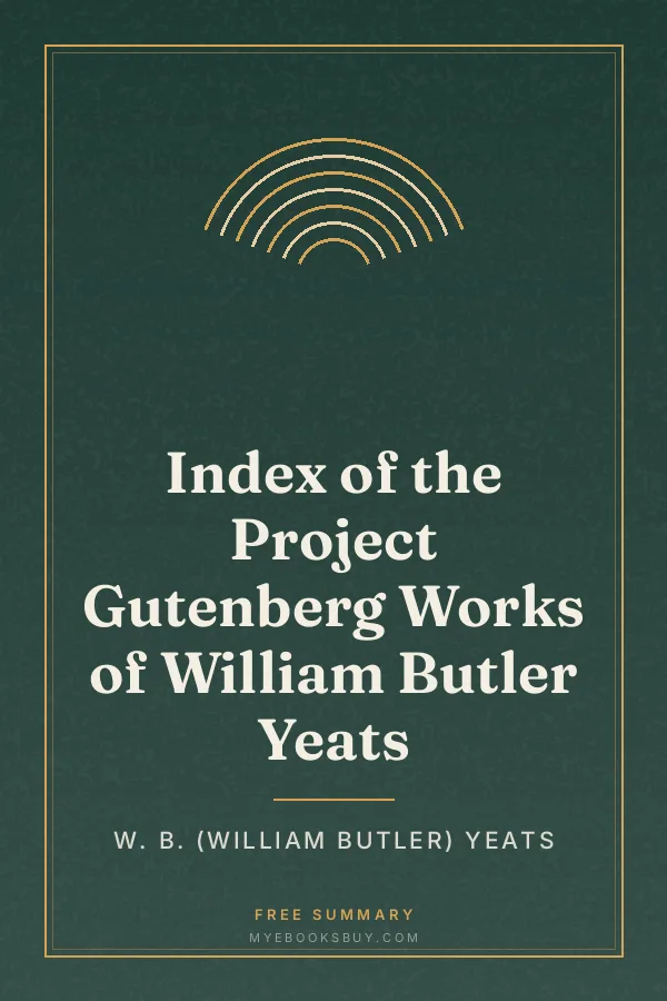 Cover of Index of the Project Gutenberg Works of William Butler Yeats