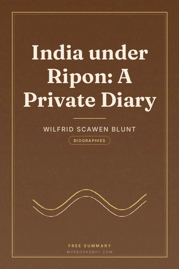 Cover of India under Ripon: A Private Diary