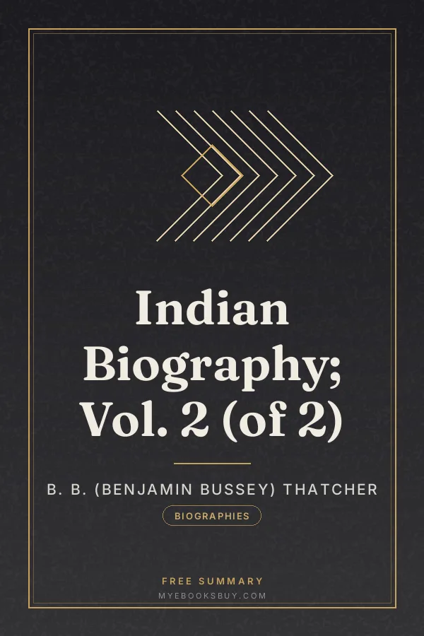 Cover of Indian Biography; Vol. 2 (of 2)