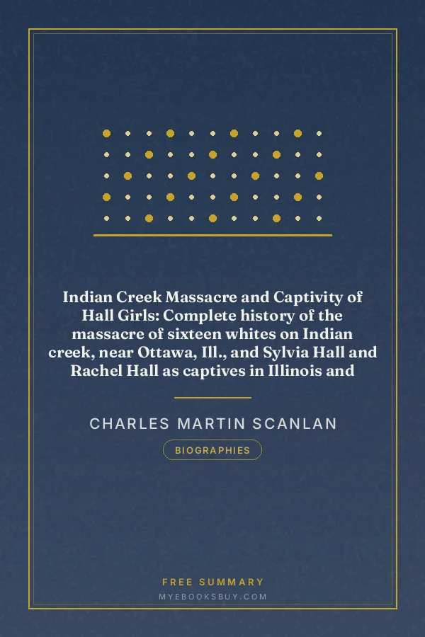 Cover of Indian Creek Massacre and Captivity of Hall Girls: Complete history of the massacre of sixteen whites on Indian creek, near Ottawa, Ill., and Sylvia Hall and Rachel Hall as captives in Illinois and Wisconsin during the Black Hawk war, 1832