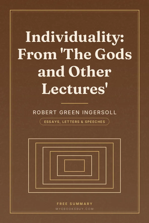 Cover of Individuality: From 'The Gods and Other Lectures'