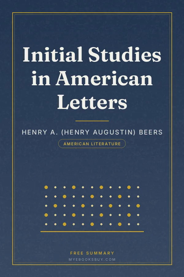 Cover of Initial Studies in American Letters