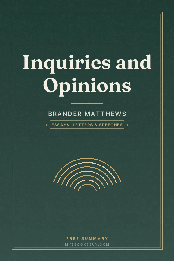 Cover of Inquiries and Opinions