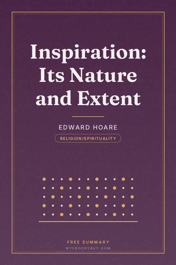 Cover of Inspiration: Its Nature and Extent