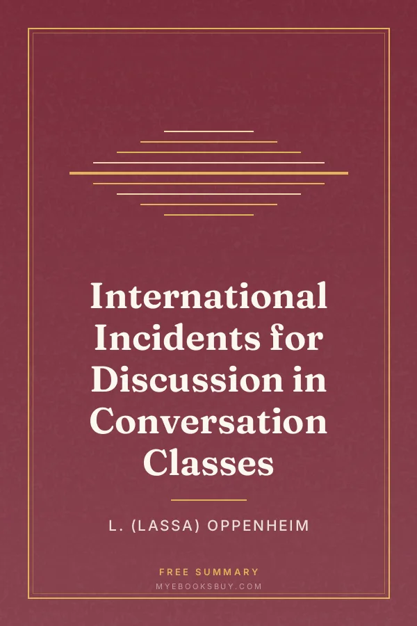 Cover of International Incidents for Discussion in Conversation Classes