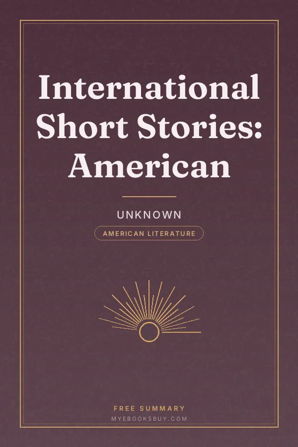 Cover of International Short Stories: American