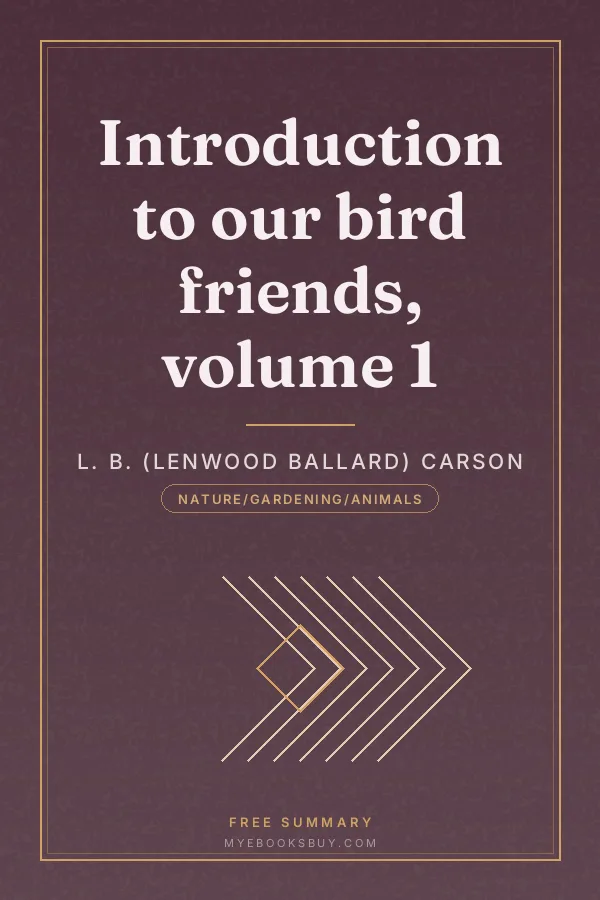 Cover of Introduction to our bird friends, volume 1