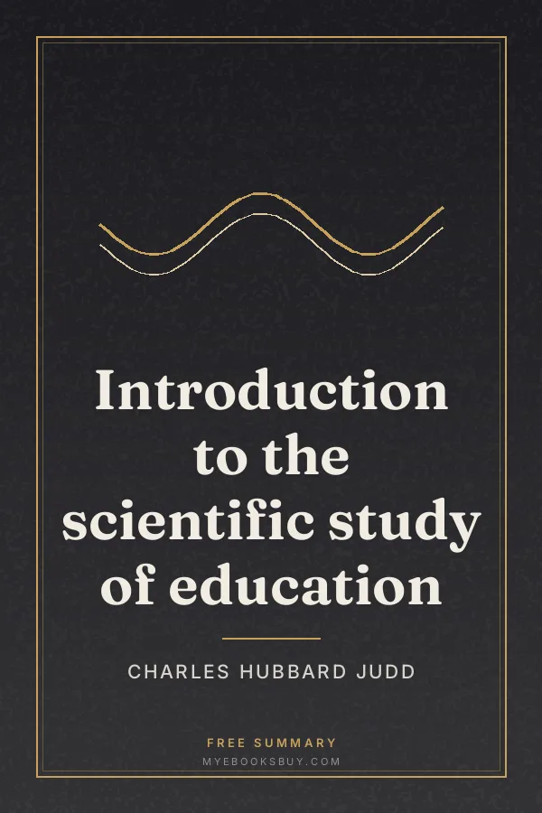 Cover of Introduction to the scientific study of education