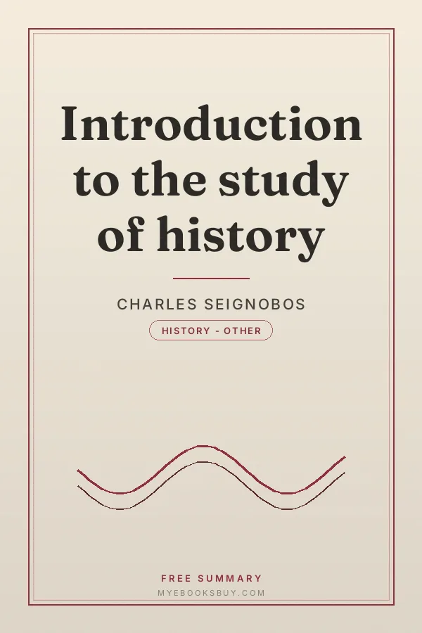 Cover of Introduction to the study of history