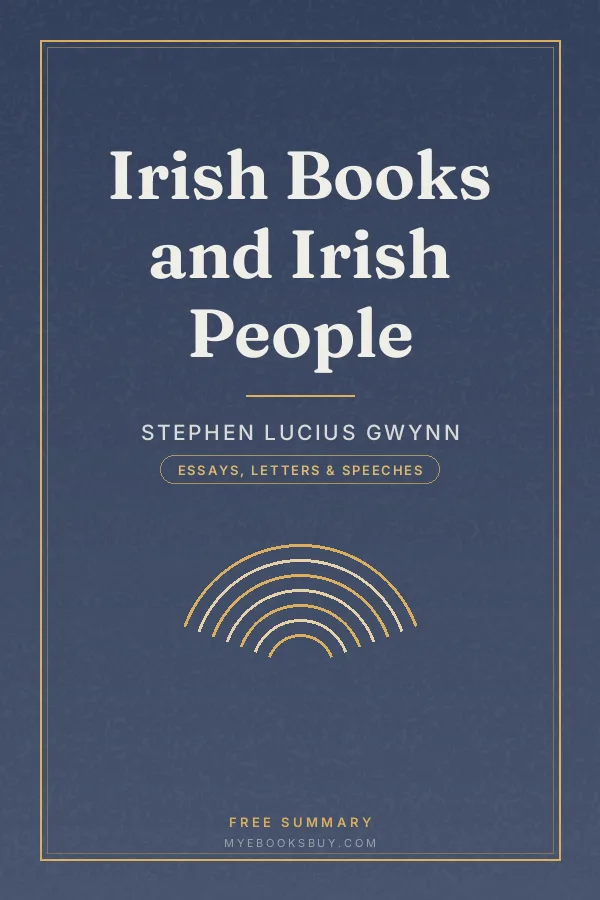 Cover of Irish Books and Irish People