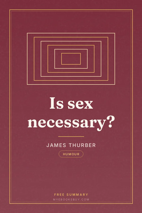 Cover of Is sex necessary?