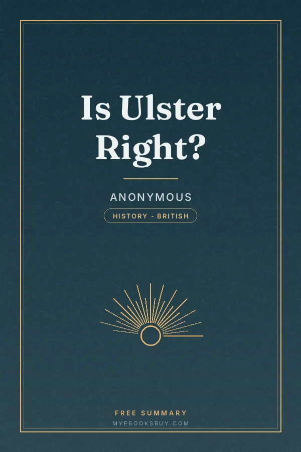 Cover of Is Ulster Right?