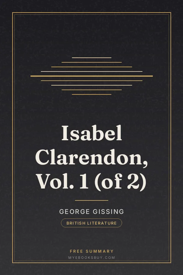 Cover of Isabel Clarendon, Vol. 1 (of 2)