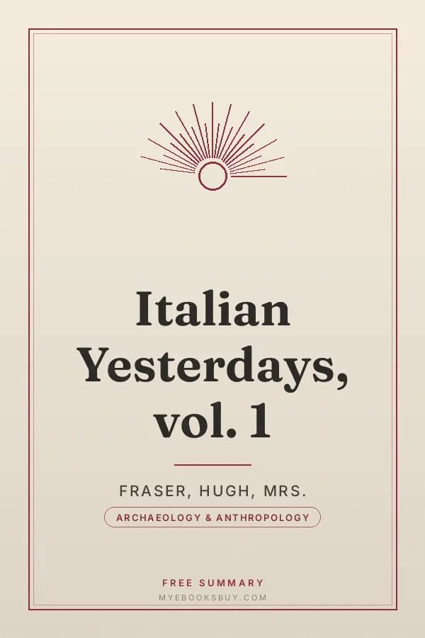 Cover of Italian Yesterdays, vol. 1