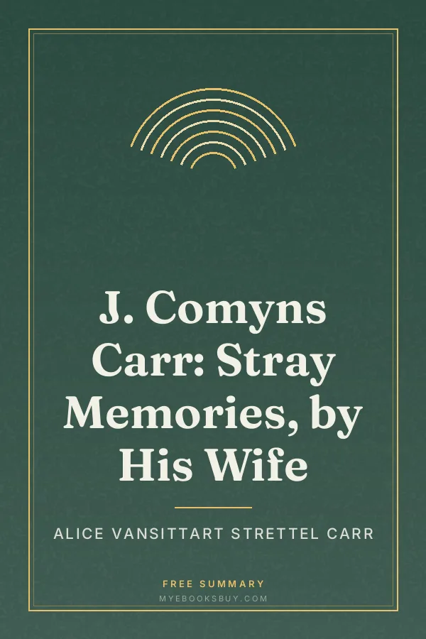 Cover of J. Comyns Carr: Stray Memories, by His Wife