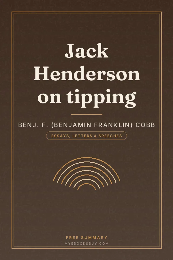 Cover of Jack Henderson on tipping