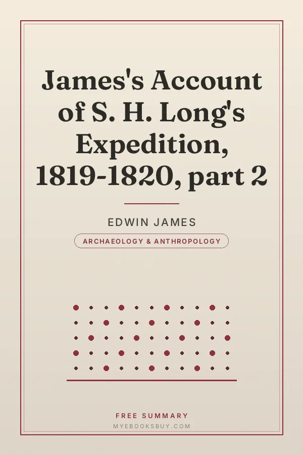 Cover of James's Account of S. H. Long's Expedition, 1819-1820, part 2