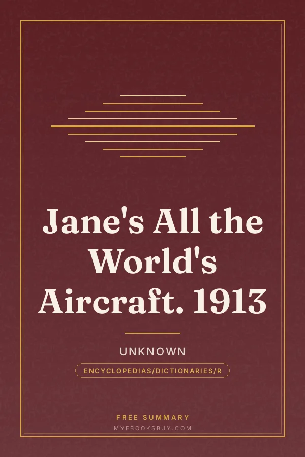 Cover of Jane's All the World's Aircraft. 1913