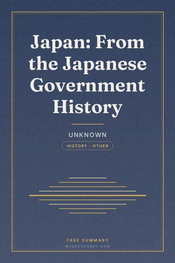 Cover of Japan: From the Japanese Government History