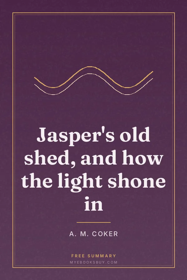 Cover of Jasper's old shed, and how the light shone in